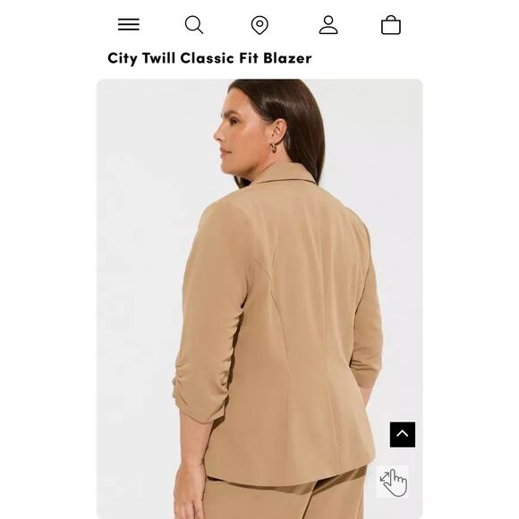 Torrid City Twill Classic Fit Blazer - Size 3 (22/24) NWT - Picture 5 of 13